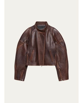 Helmut Lang Leather Saddle Jacket