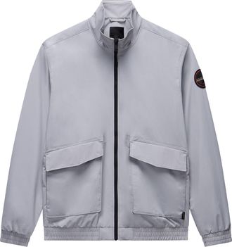 Napapijri Funktionsjacke NAPAPIJRI A-GIOVI, Herren, Gr. M, ultimate gr h62, Web, Obermaterial: 100% Polyamid, unifarben, regular fit normal, Rundhals, eingesetz