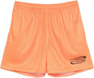 Blue Sky Inn logo-print soccer shorts - men - Polyester - M - Orange