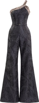 Saiid Kobeisy Jumpsuit With Embellished Neckline
