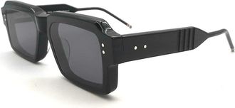 Thom Browne Sunglasses, male, Black, Size: 56 MM Black Sunglasses for Men Aw24