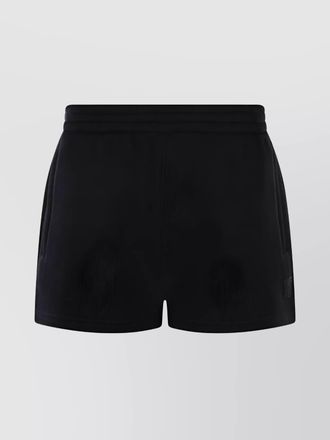 Alexander Wang logo-print terry mini shorts