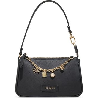 Ted Baker Agnes Leather Shoulder Bag in Black at Nordstrom Rack