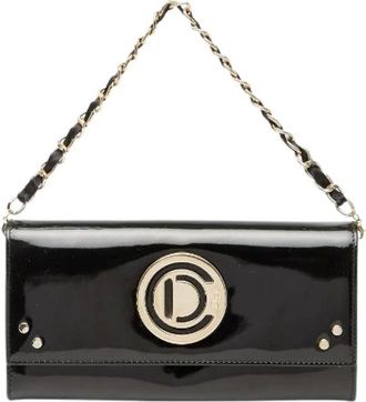 Dior Pre-owned Clutches, female, Black, Size: ONE SIZE Pre-owned Patent Leather 2way Handbag