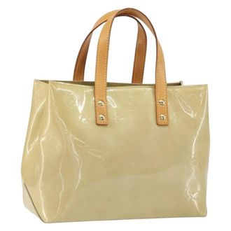 Louis Vuitton Reade Monogram Vernis Beige Patent_Leather Handbag (Pre-Owned)