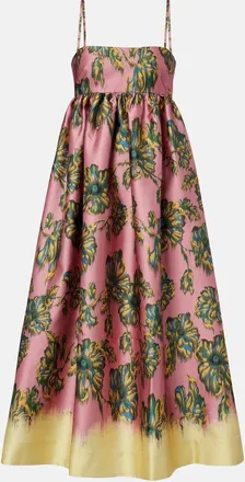 Alemais Al&eacute;mais Faye floral midi dress