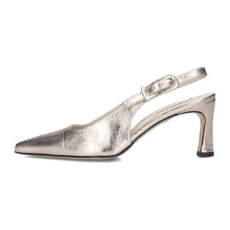 Lina Locchi Slingbacks Au263 - Dames - Schoenen - Grijs - Maat: 38 EU Leer