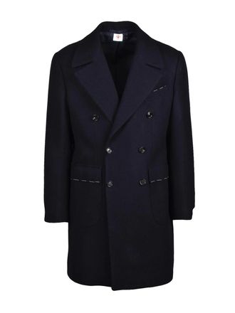 LUIGI BORRELLI NAPOLI Midnight Blue Virgin Wool-Cashmere Suit
