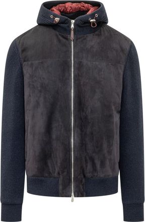 Brunello Cucinelli Dark Blue Hood Jacket
