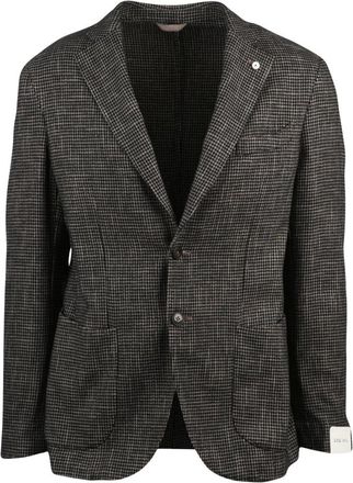 L.B.M. 1911 Blazer Sfiancata - Heren - Blazers - Zwart - M - Katoen - Jassen