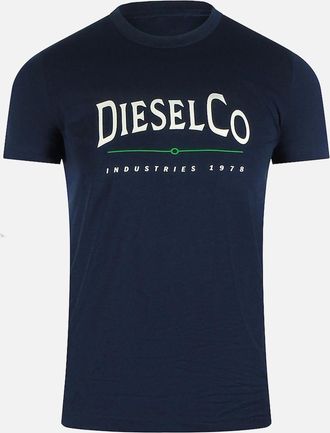 Diesel Mens Diesel Industries Navy Blue T-Shirt - Size: 40
