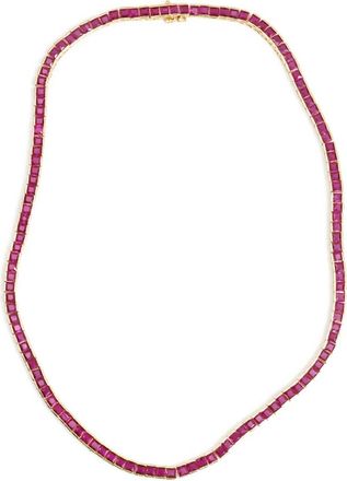 Izabel Display Collana Tennis con gemme squadrate - Rosa