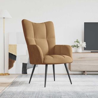 vidaXL Sill&oacute;n De Relax De Terciopelo Marr&oacute;n Vidaxl