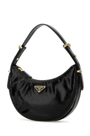 Prada Womens Black Naplak Arqu&atilde;&uml; Handbag Nero Borse A Mano Bag