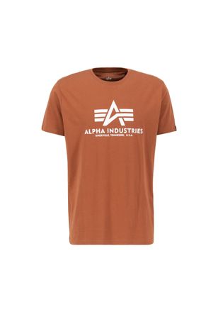 Alpha Industries T-Shirt ALPHA INDUSTRIES Basic T-Shirt BL, Herren, Gr. XL, braun (hazel braun), Obermaterial: 100% Baumwolle, Shirts T-Shirt