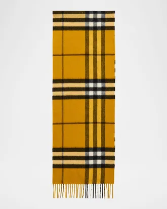 Burberry Men & apos;s Cashmere Giant Brights Check Scarf