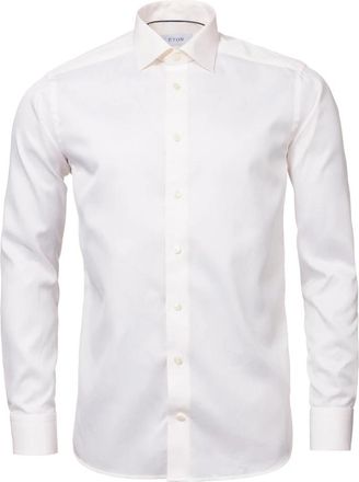 Eton Signature Twill Overhemd - Heren - Zakelijke Overhemden - Wit - 3XL - Katoen - Overhemden