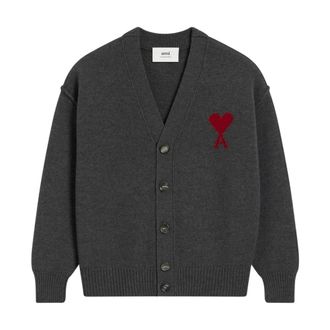 Ami Truien & Vesten, Heren, Grijs, S, Cardigans