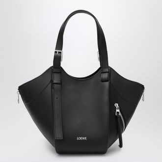 Loewe Black leather Hammock Flip bag