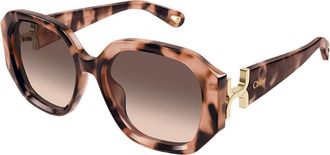 Chlo&eacute; CH0236S Asian Fit 005 Womens Sunglasses Tortoiseshell Size 56