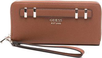 Guess Co Portemonnee met polsband en rits - Bruin