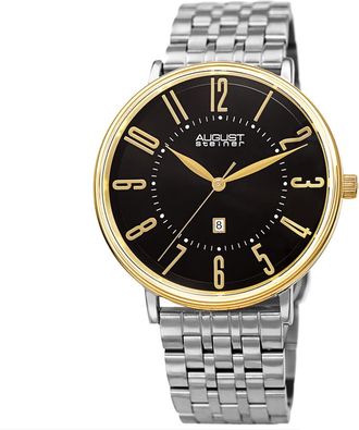 August Steiner Quartz Black Dial Mens Watch AS8257TTG
