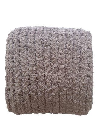 Anaya with Love Oversized Plush Chenille Sweater Throw in Dusk Taupe at Nordstrom