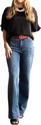 Judy Blue Highwaist Wide Leg Jeans In Blue
