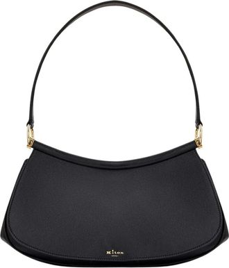 Kiton Arian Schoudertas - Dames - Schoudertassen - Zwart - ONE Size - Leer - Tassen