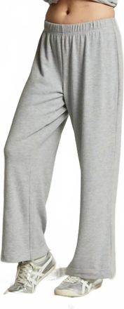 perfectwhitetee Marcie Brushed Sweater Jersey Pull On Pants In Heather Grey
