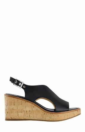 Bernardo Kuarta Wedge Sandal in Navy at Nordstrom, Size 8.5