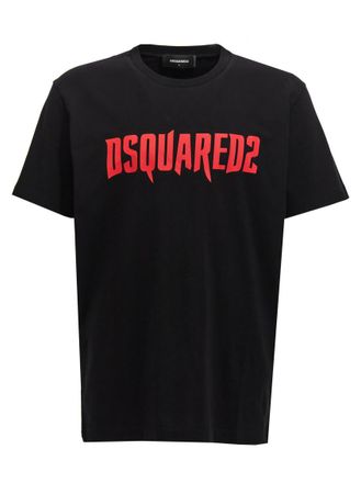 Dsquared2 Black Logo print t-shirt