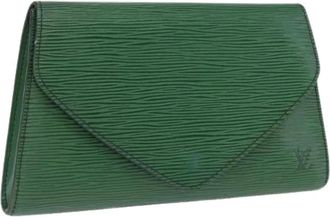 Louis Vuitton Pre-owned Wallets, female, Green, Size: ONE SIZE Pre-owned Leather Wallet