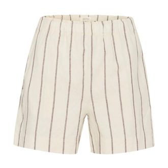 Part Two Shorts a righe Eggnog e Marrone - - Shorts - Donna - Beige - M