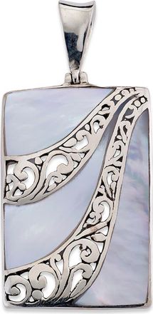 Samuel B. Mother-of-Pearl Rectangle Pendant in White at Nordstrom Rack