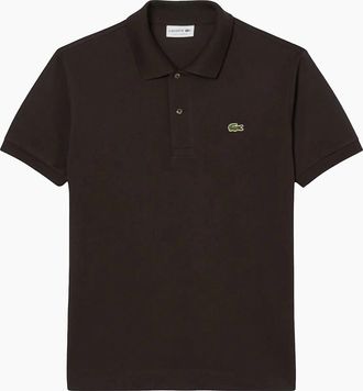 Lacoste Mens Lacoste Classic Fit Polo Shirt Brown - Black - Size: 42