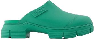Ganni Groene gerecyclede rubber retro muildieren