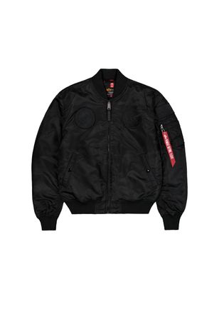Alpha Industries Bomberjacke ALPHA INDUSTRIES MA-1 VF Vintage Fit NASA, Herren, Gr. XXL, schwarz (all schwarz), Obermaterial: 100% Nylon; Futter: 100% Nylon; F&uuml;llung: 