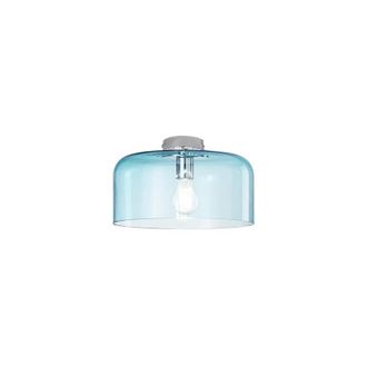 Luce-Ambiente-Design Luce Ambiente E Design - Plafoniera gibus in vetro acquamare 30 cm