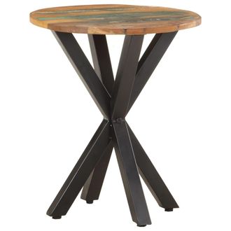 vidaXL Mesa Auxiliar De Madera Maciza Reciclada 48x48x56 Cm Vidaxl