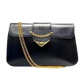 Cartier Pre-owned Cartier Schoudertas Sapphire Line - Dames - Vintage Schoudertas - Zwart - ONE Size - Leer - Vintage
