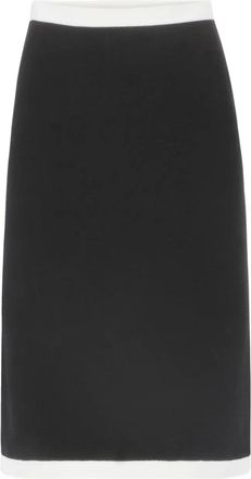 Nina Ricci Gebreide midi-rok - Zwart