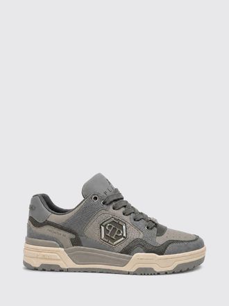 Philipp Plein Predator V2 Low-Top Leather Trainers with Hexagon Logo