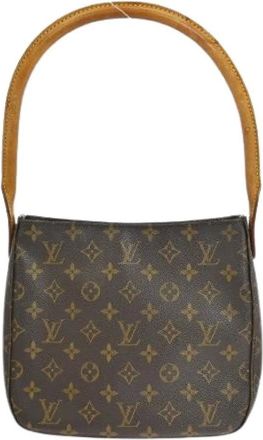Louis Vuitton Pre-owned Shoulder Bags, female, Brown, Size: ONE SIZE Pre-owned Monogram Looping Handbag