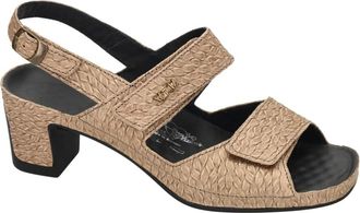 Vital Schoenen, Dames, Bruin, 40 EU, Leer, Joy Sandaal met Hoge Hak