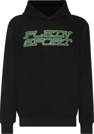 Plein Sport Hooded Sweatshirt Tiger - Heren - Sportshirts - Zwart - XL - Katoen - Fitness