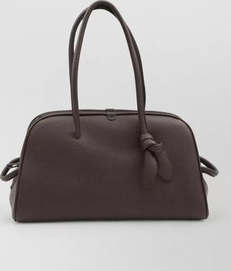 Jacquemus turismo medium leather shoulder bowling bag