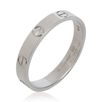 Cartier Pre-Owned Cartier White Gold Small Model Love Ring