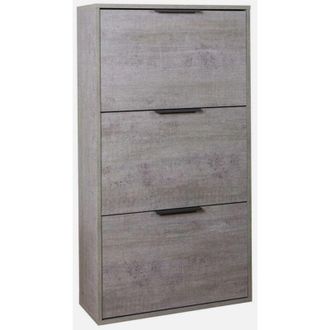Composad Scarpiera 65x105x25 cm Grigia con 3 Ante a Ribalta