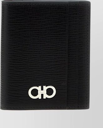 Ferragamo folded texture card holder